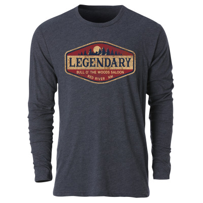 Heather Navy Legendary Long Sleeve Tee